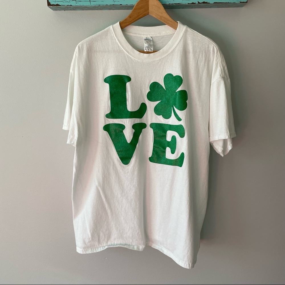 St. Patrick’s Day LOVE t-shirt, XL